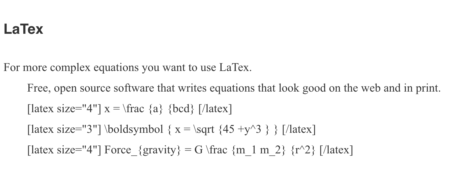 Equations Are In LaTex – Pressbooks For ABE