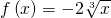 f\left(x\right)=-2\sqrt[3]{x}