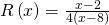 R\left(x\right)=\frac{x-2}{4\left(x-8\right)}