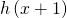 h\left(x+1\right)