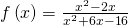 f\left(x\right)=\frac{{x}^{2}-2x}{{x}^{2}+6x-16}