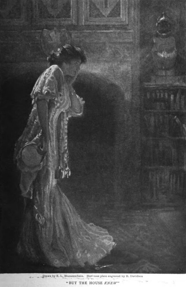 "But the House Knew," by E. L. Blumenschein. From The Century Illustrated Monthly Magazine, January 1910.