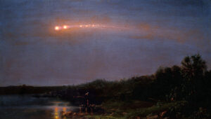 Painting of an 1860s meteor.