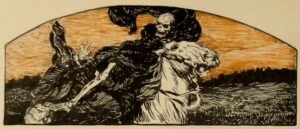 Illustration of Old Brouwer's Tale by Arthur I. Keller, for 1906 story edition.