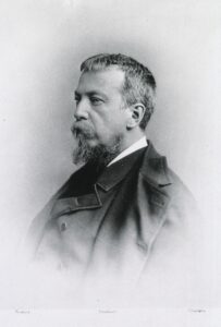 Photograph of Silas W. Mitchell. Head and shoulders, left pose.