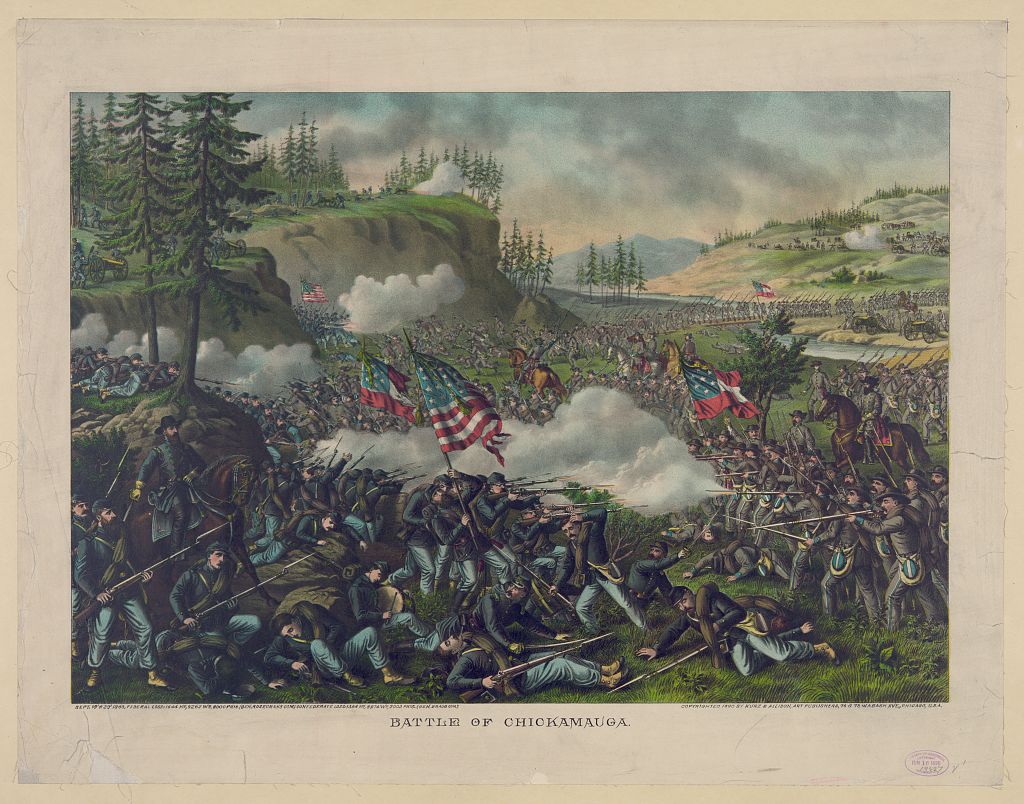 Painting of the Battle of Chickamauga