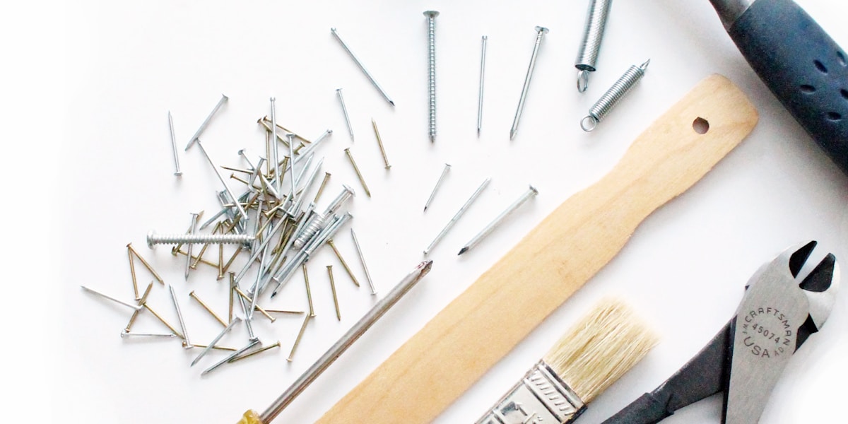 Workshop tools representing business operations