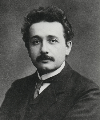 Photograph of Albert Einstein.