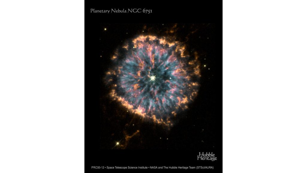 glowing ball of gas a planetary nebulae
