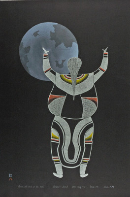Woman Who Went To The Moon - Inuit Print