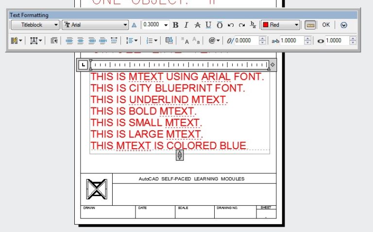 Module 25: Text – Part 2 – Introduction To Drafting And AutoCAD 2D