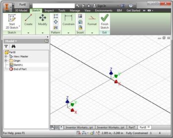 Module 4 Sketching Lines – Introduction to Drafting and Autodesk Inventor
