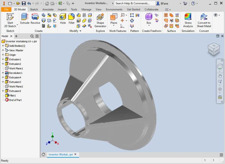 Module 3 Viewing The 2D Sketch And 3D Model – Introduction To Drafting ...