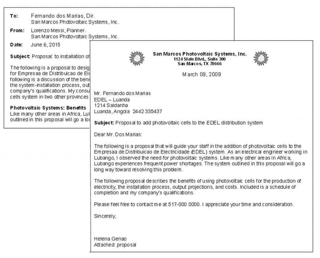 internal business proposal format