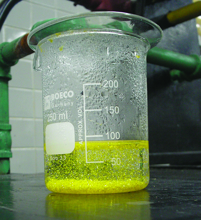 pboh2 precipitate color reaction