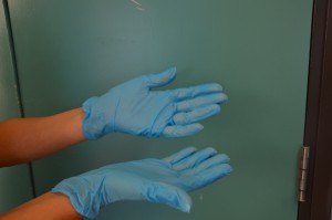 Apply non-sterile gloves