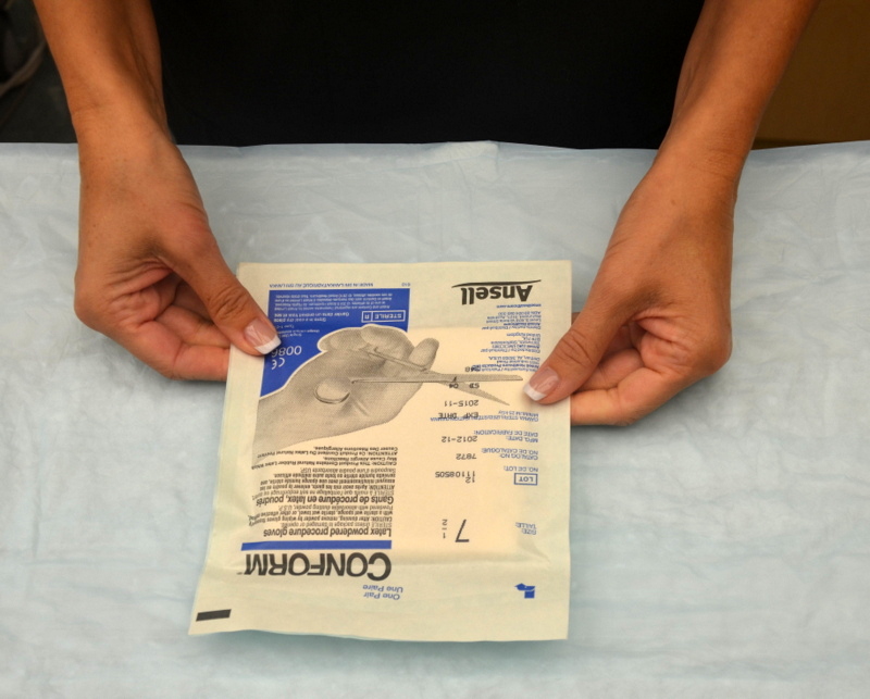 1.7 Surgical Hand Scrub, Applying Sterile Gloves and Preparing a