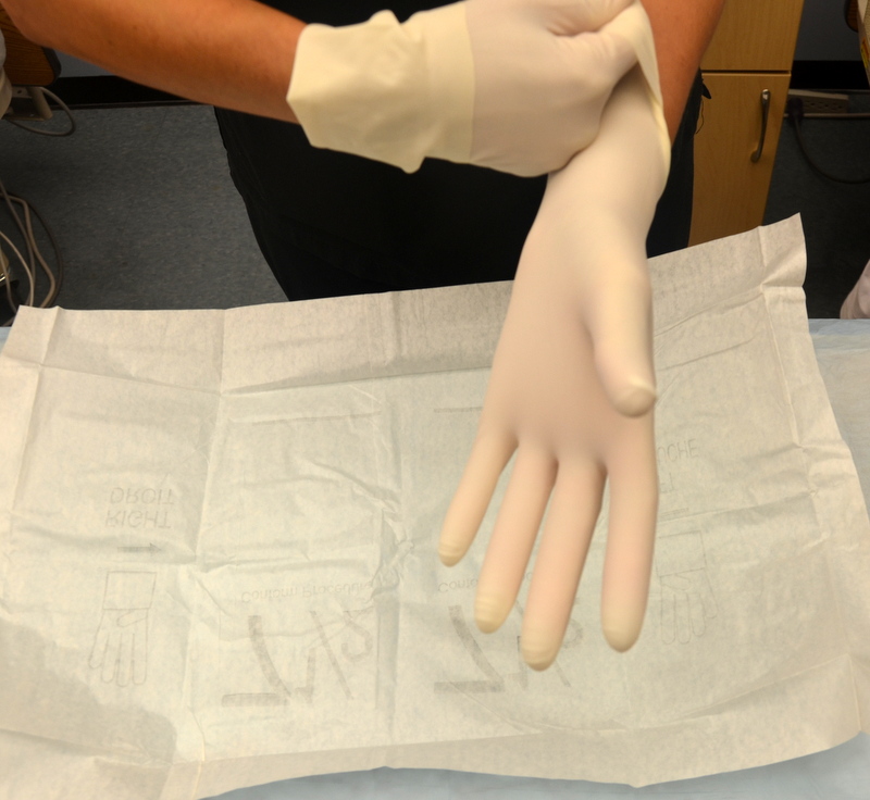 1.7 Surgical Hand Scrub, Applying Sterile Gloves and Preparing a