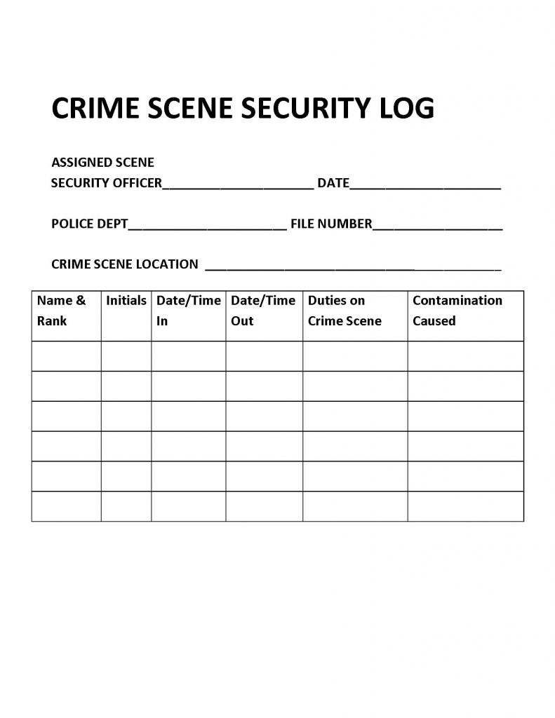 Chapter 8: Crime Scene Management - Introduction to ...