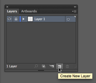 Location of the Create New Layer icon and function