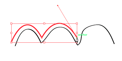 Turning a curve anchor point into an  angle
