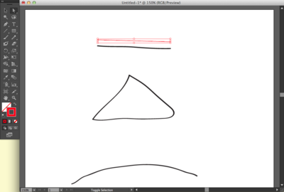 Creating a line with the Pen Tool