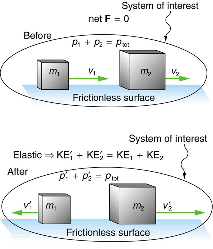 7-4-elastic-collisions-in-one-dimension-douglas-college-physics-1107