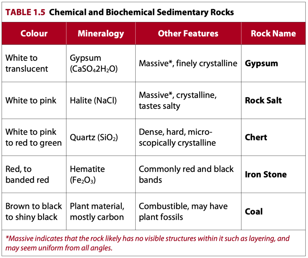 Describing And Naming Chemical And Biochemical Sedimentary Rocks ...