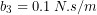 b_{3}=0.1\:N.s/m