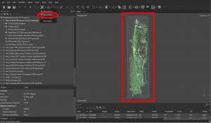 Red outline indicates the extent of the bounding box/region