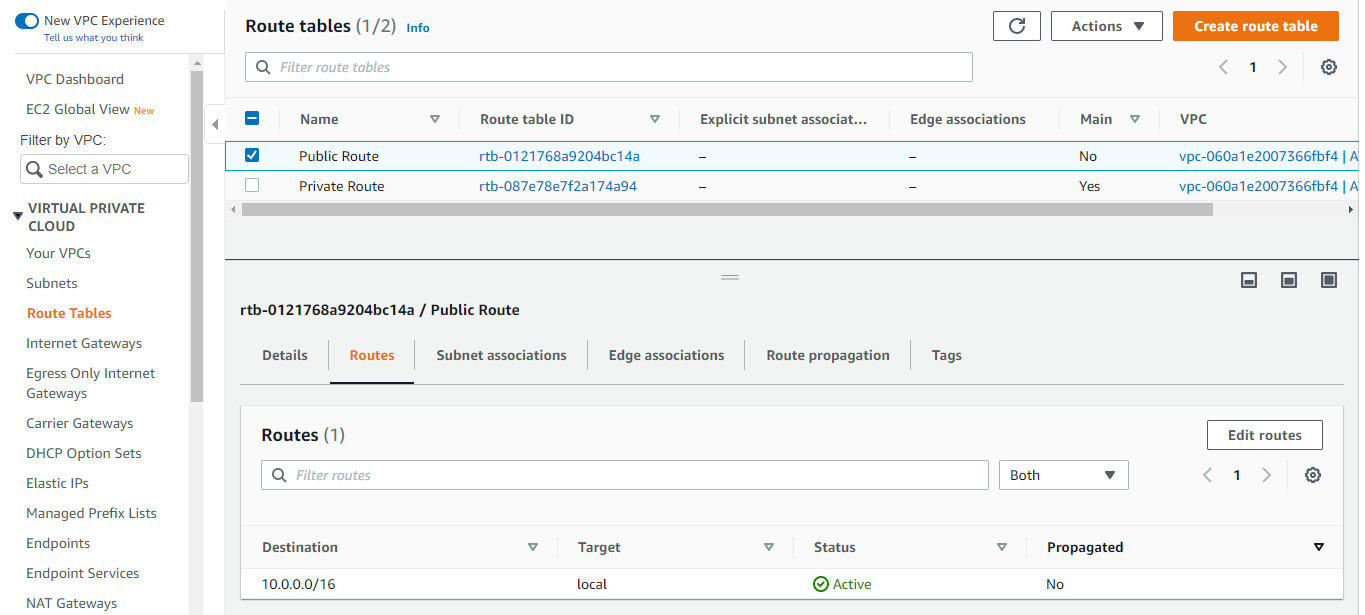 Edit routes on Public Route