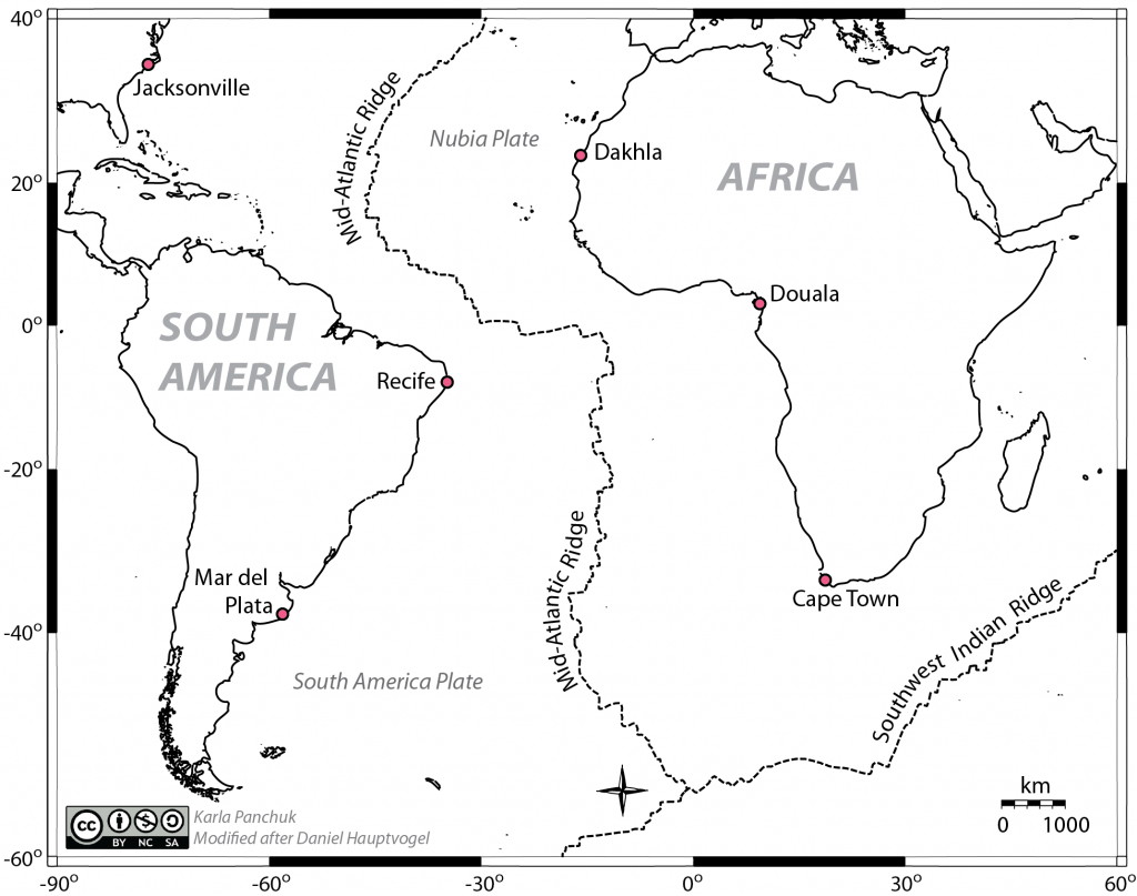 Map of the Mid-Atlantic Ridge