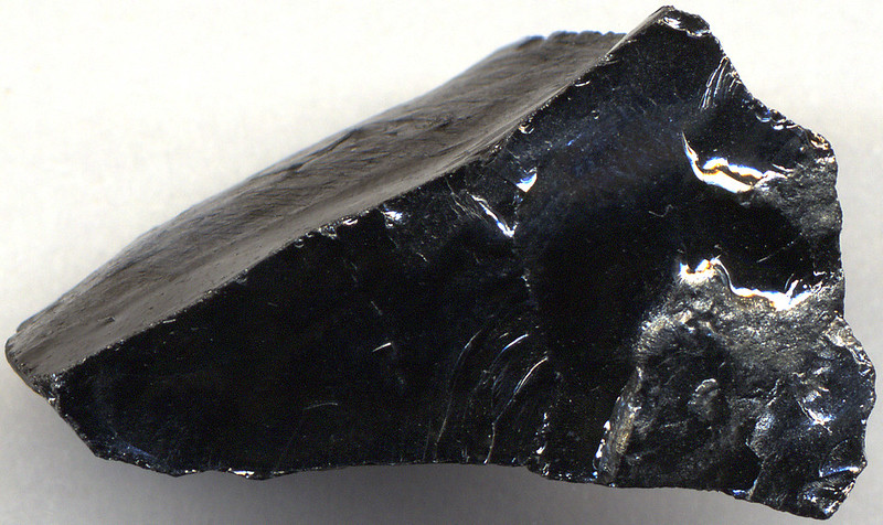 Black shiny rock