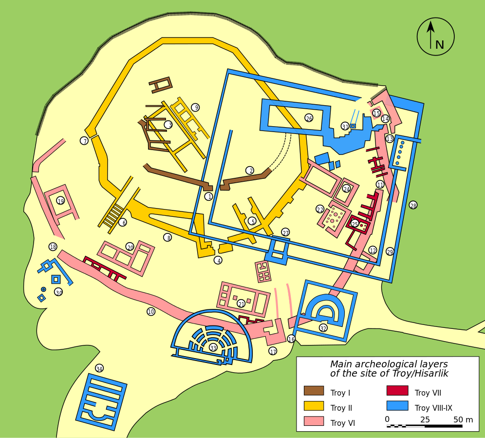 996px Plan Troy Hisarlik En  