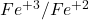 \normalsize Fe^{+3}/Fe^{+2}