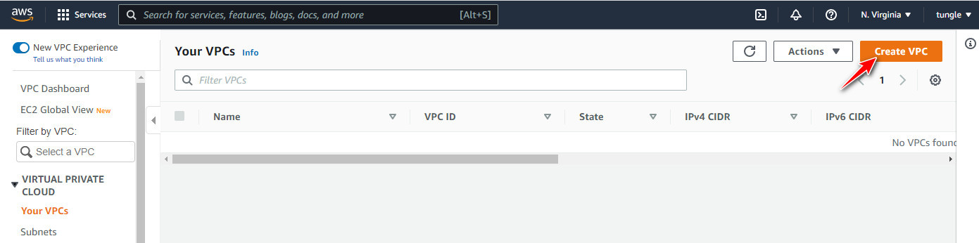 Step1 - Create a VPC