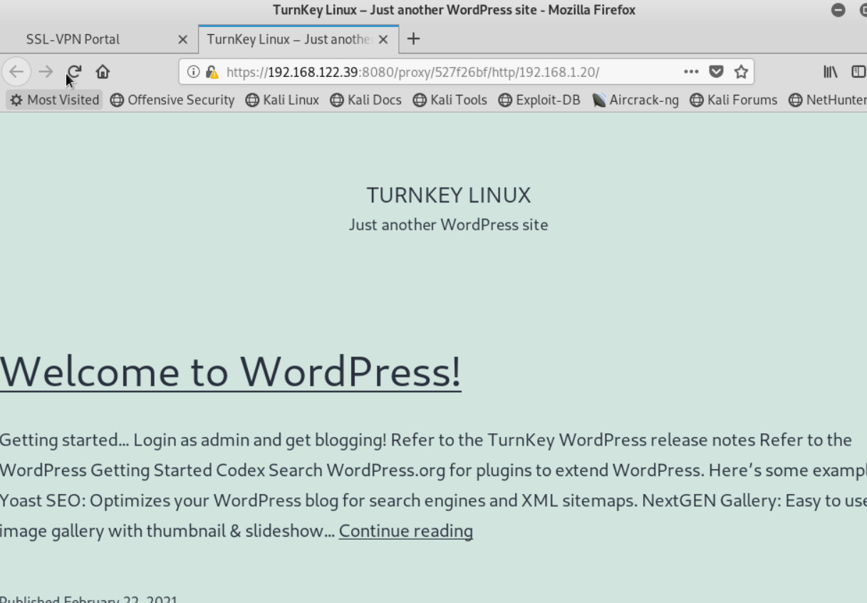 Verify WordPress