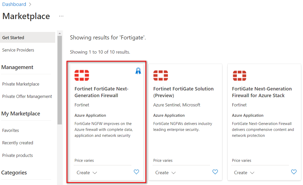 Select Fortinet FG Next-Gen