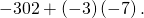 -30÷2+\left(-3\right)\left(-7\right).