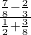 \frac{\frac{7}{8}-\frac{2}{3}}{\frac{1}{2}+\frac{3}{8}}