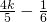 \frac{4k}{5}-\frac{1}{6}