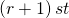 \left(r+1\right)st