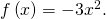 f\left(x\right)=-3{x}^{2}.
