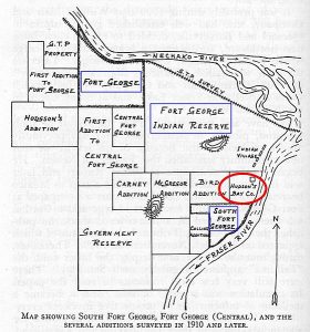 Prince George early townsites