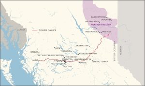 Fig 2. CGL route First Nations