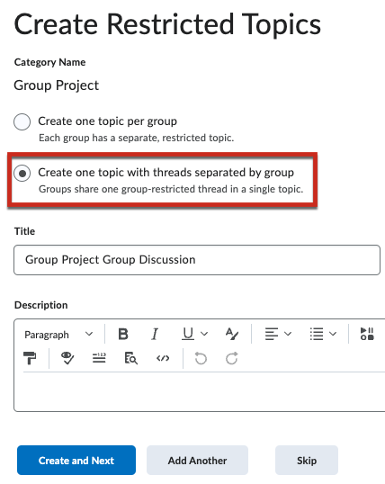 creating restricted groups