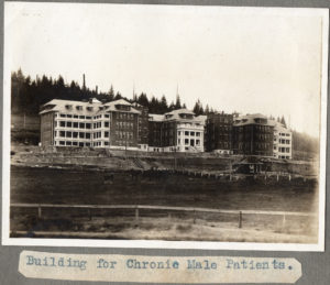 The largest of British Columbia's mental health asylums was variously known as Essondale and Riverview. Deinstitutionalization of mental health patients in the 1980s depopulated facilities of this kind. (Source: Mathewson Album. Flickr) https://www.flickr.com/photos/niftyniall/17452253881/in/photostream/