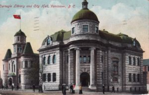 Figure 7.8 Vancouver was one of many Canadian cities to receive a Carnegie Library, which opened in 1903 next door to the City Hall. https://www.flickr.com/photos/45379817@N08/6063596767