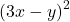 {\left(3x-y\right)}^{2}