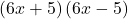 \left(6x+5\right)\left(6x-5\right)